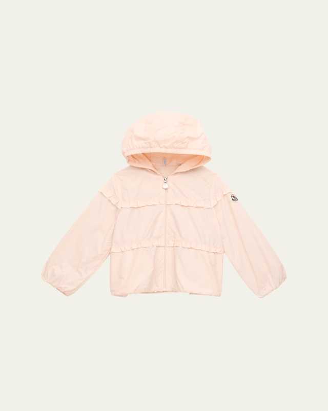 Girl's Hiti Ruffle Rain Jacket, Size 6M-3